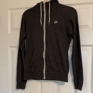 Nike Charcoal Full-Zip Lightweight Hoodie